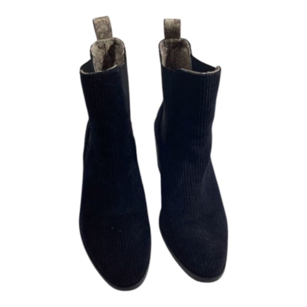 BAND OF GYPSIES Shadow Ankle Boots‎ Boho Black Corduroy Booties Women's Size 8